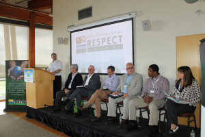 CropLife Editor Eric Sfiligoj moderates a panel of distinguished guests as part of the inaugural Retail Leadership Roundtable at the 25th annual Environmental Respect Awards sponsored by DuPont.